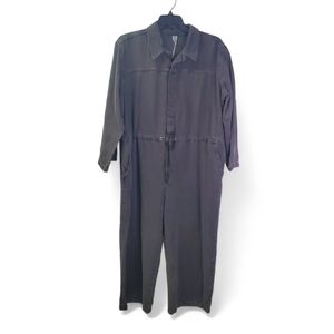 NWT H&M Dark Gray Denim Jumpsuit Size XL